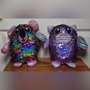 Sparkly Sequin Pet Toy Duo